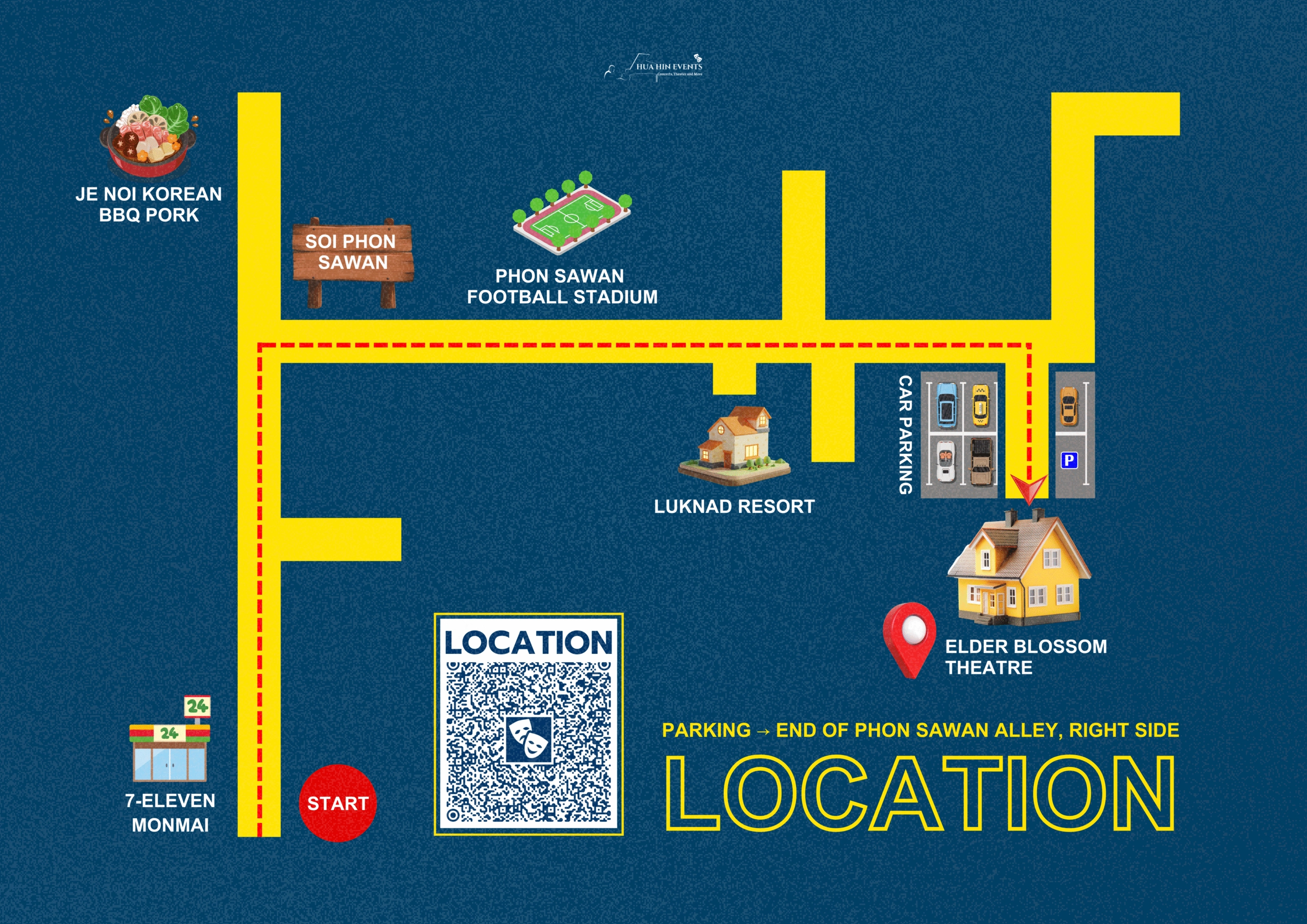Hua Hin Events Location Map